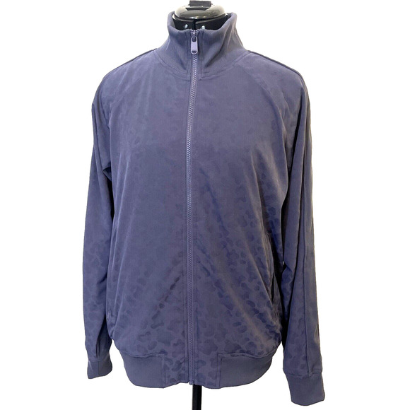 Athleta Jacket Women Medium Tall Lightweight Zip Up Brooklyn Bomber Leopard UPF - Picture 1 of 9